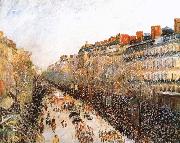 Camille Pissarro Boulevard Montmartre painting